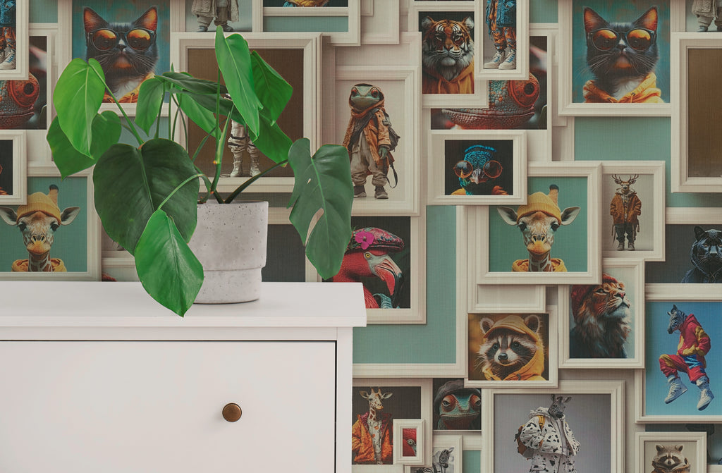 Hochwertige Tapete aus der Kollektion Pintwalls III in Beige