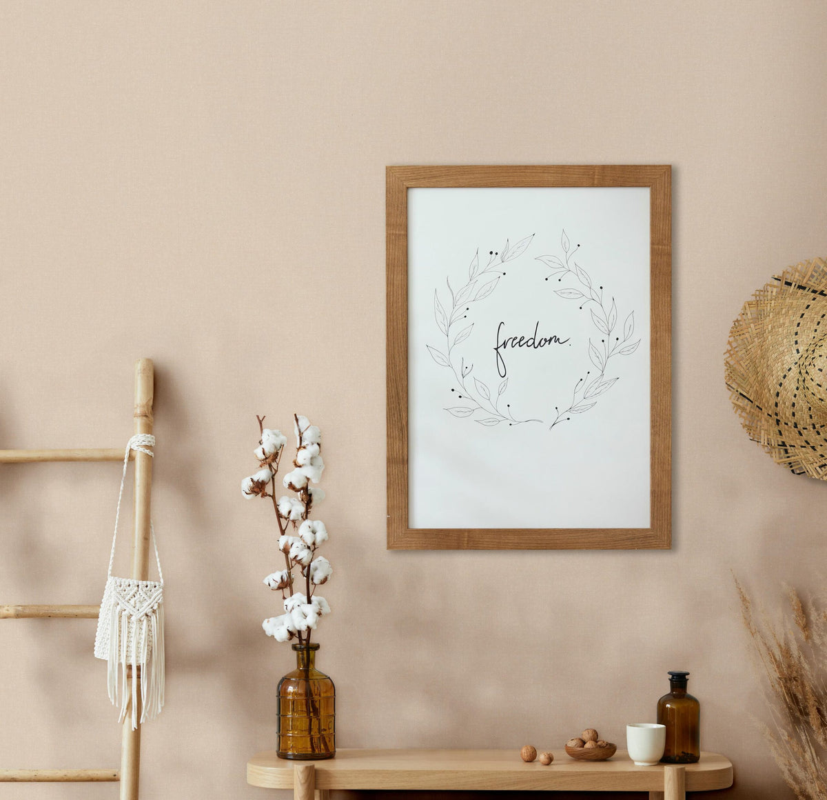 Vliestapete beige einfarbig