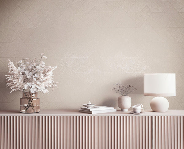 Vliestapete beige grafik
