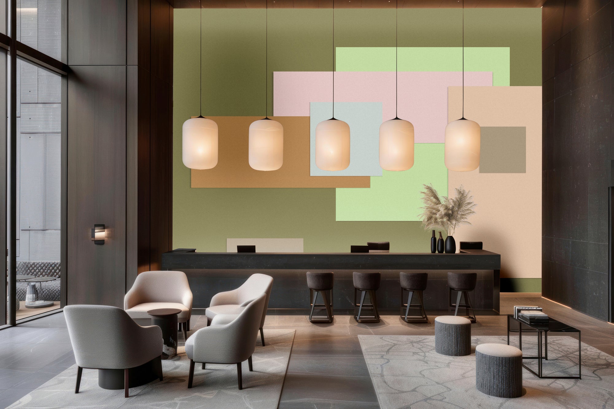 Papel pintado fotográfico en impresión digital 