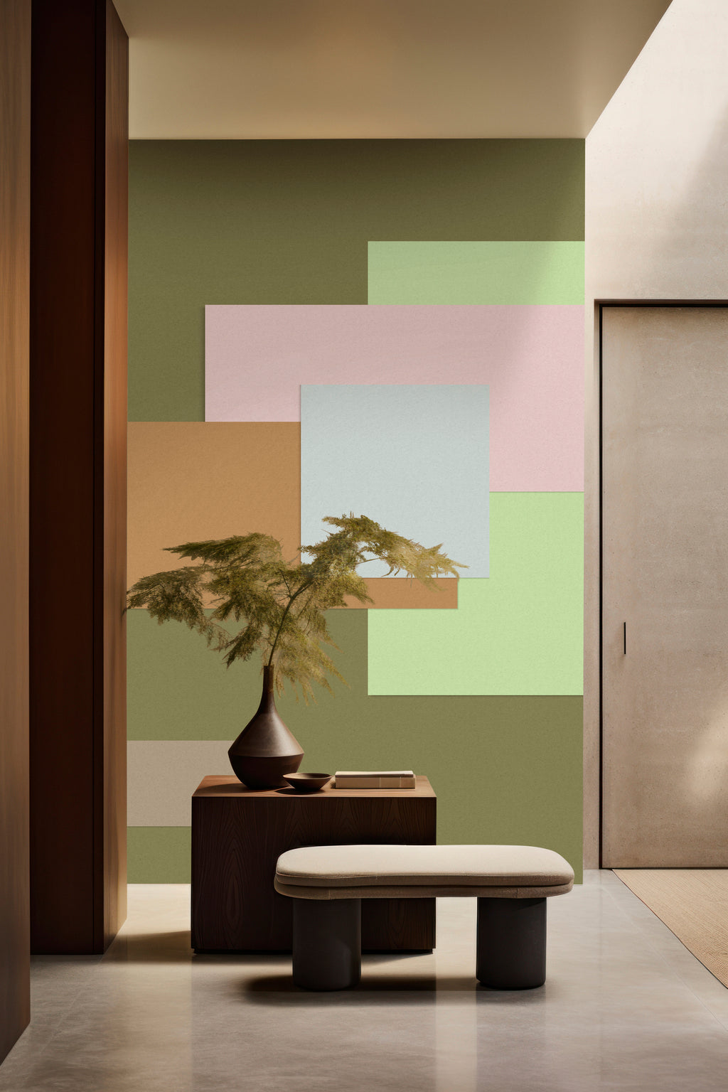 Papel pintado fotográfico en impresión digital 