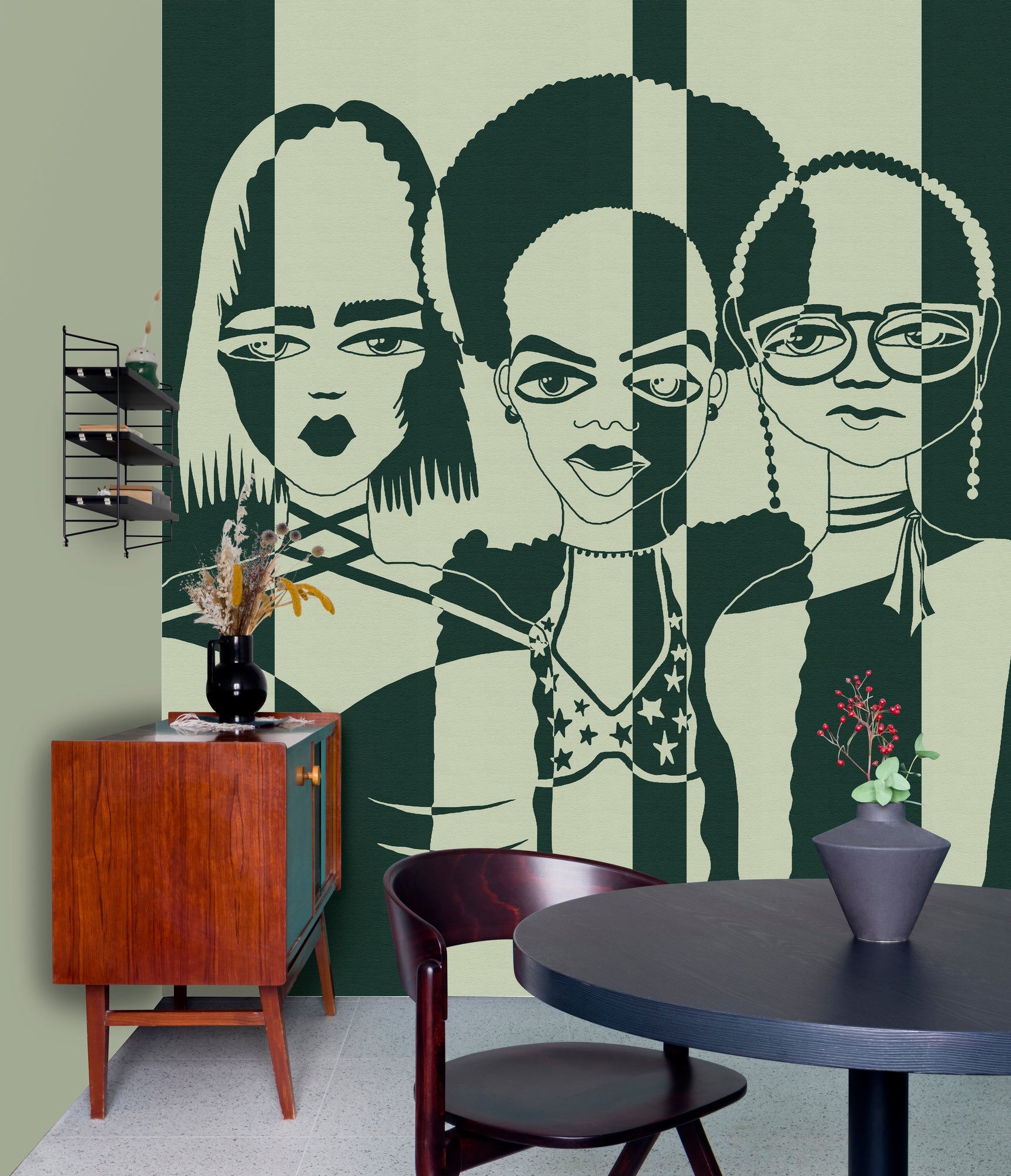 Papel pintado fotográfico en impresión digital 