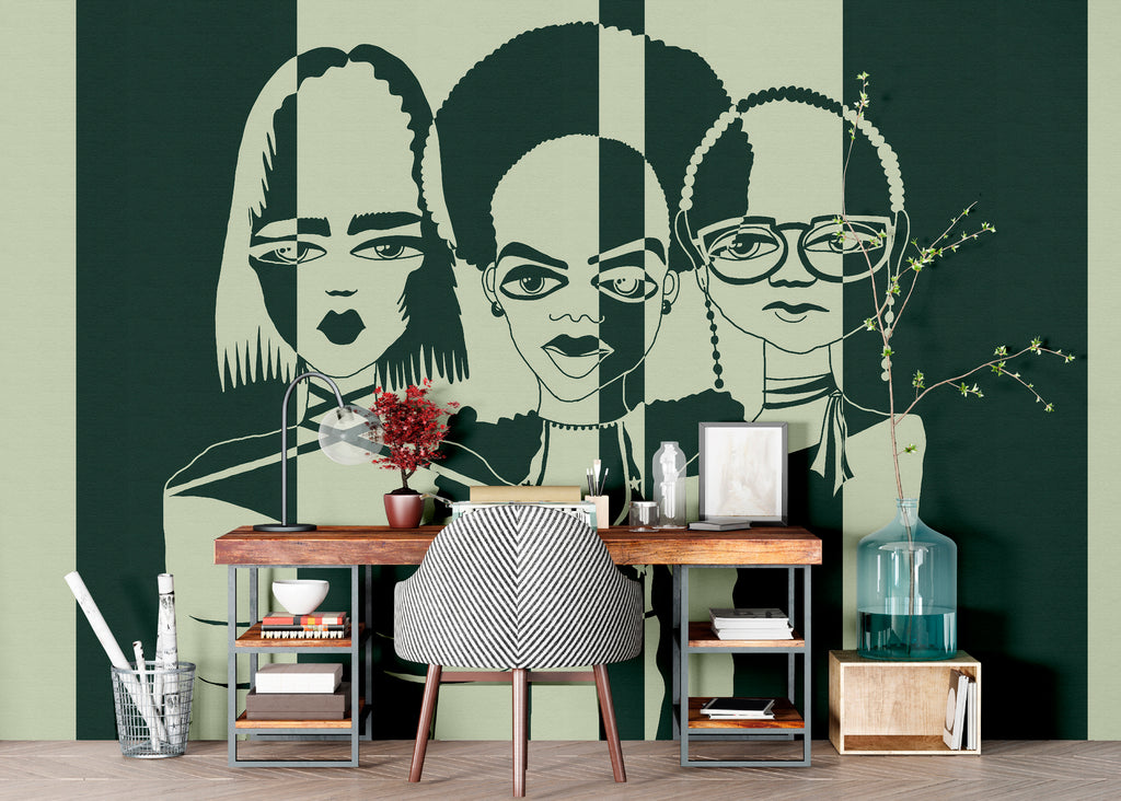 Papel pintado fotográfico en impresión digital 