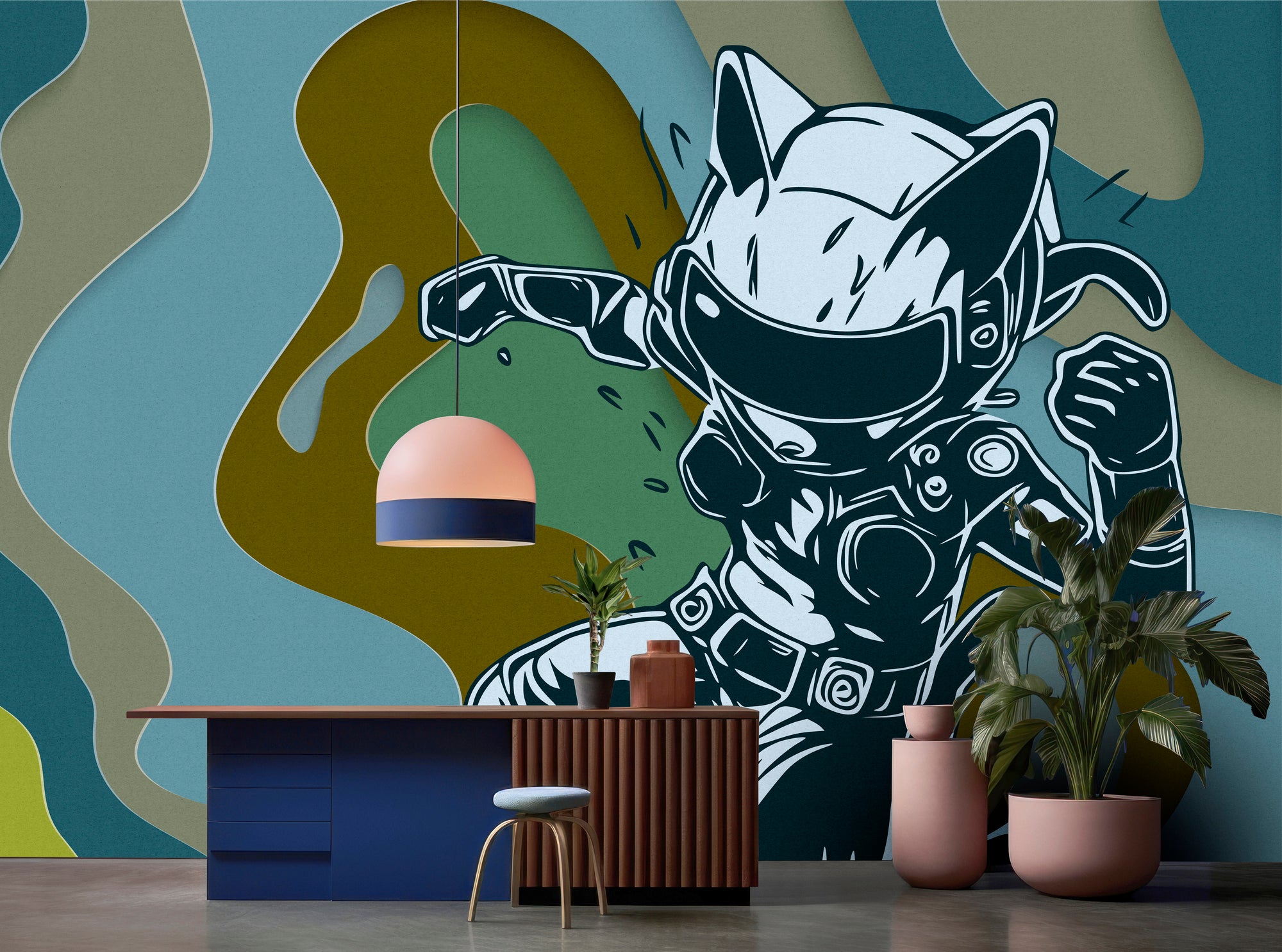 Photo wallpaper in digital print 