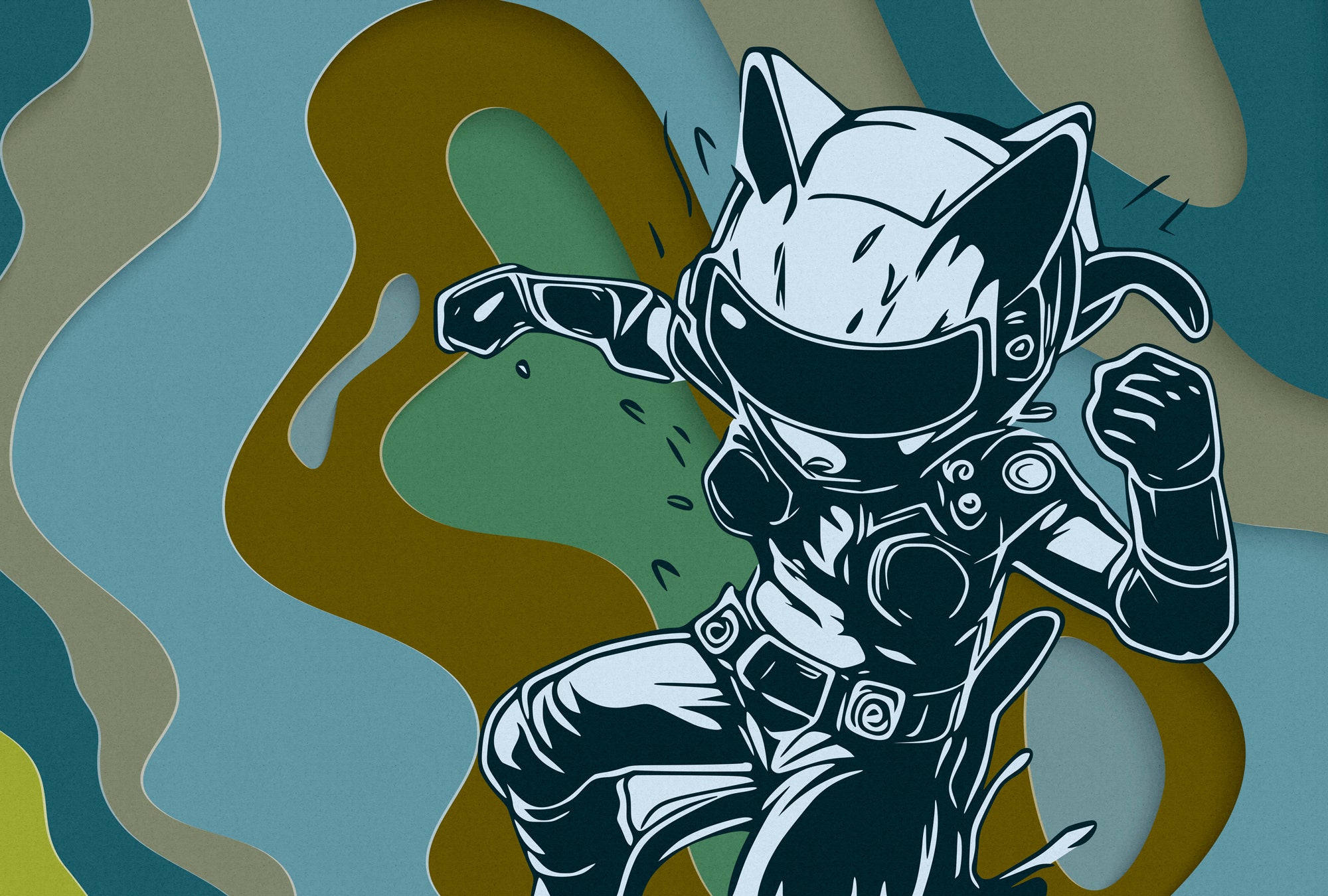 Photo wallpaper in digital print 