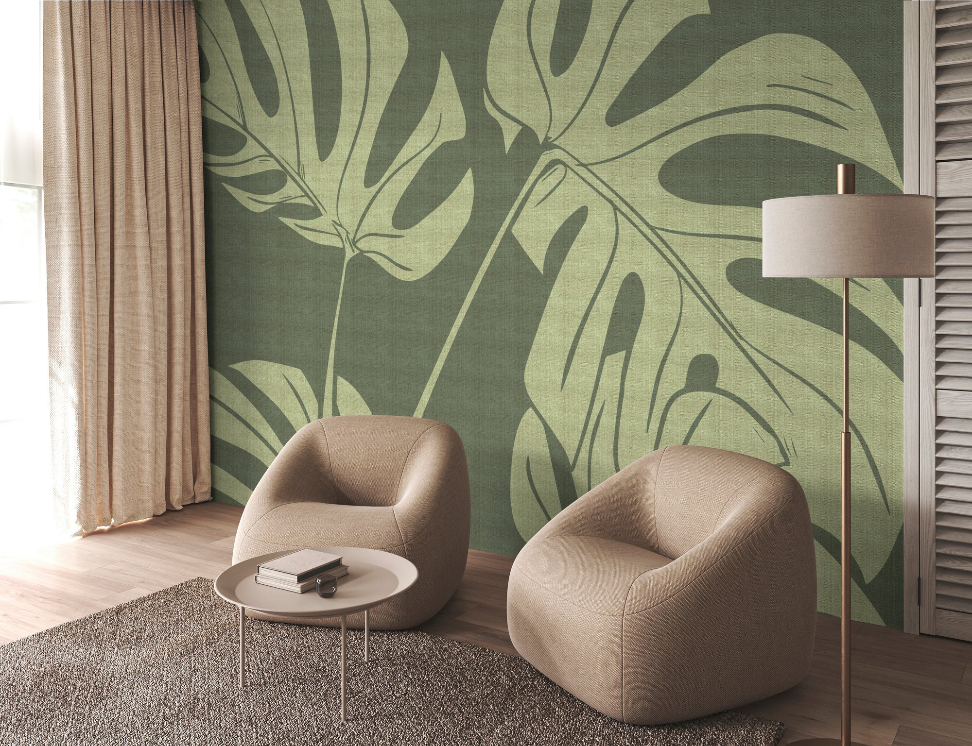 Papel pintado fotográfico en impresión digital 