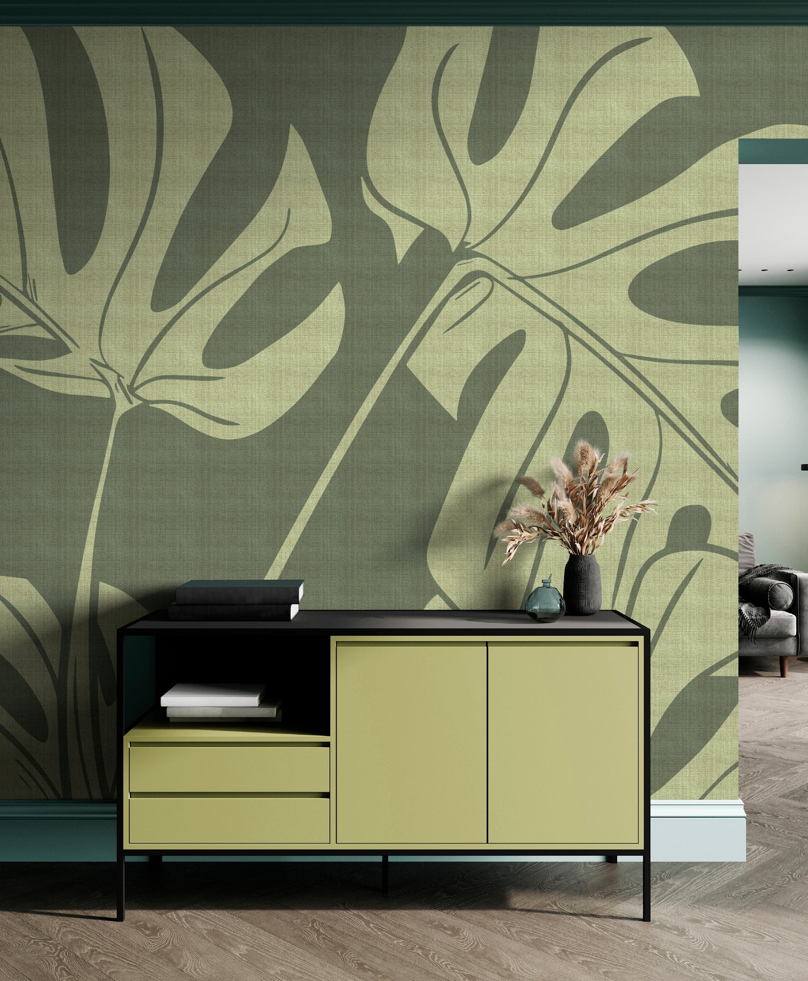 Papel pintado fotográfico en impresión digital 