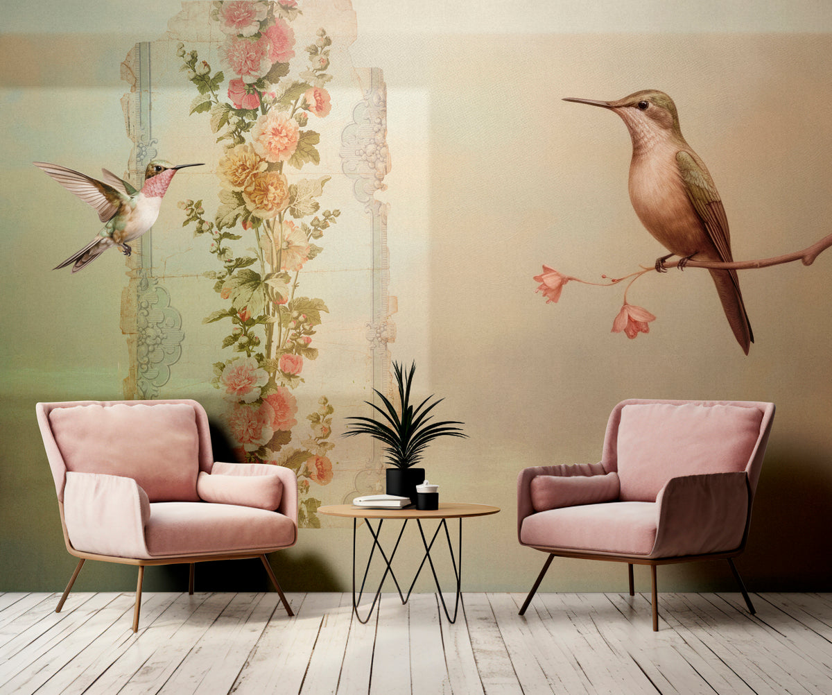 Photo Wallpaper Digital Print Photo Wallpaper Beige Animals